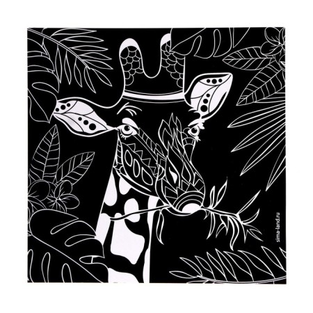 Set of engravings "Mysterious nature", 2 pcs, 19x19 cm, with a metallic effect "Gold"-3