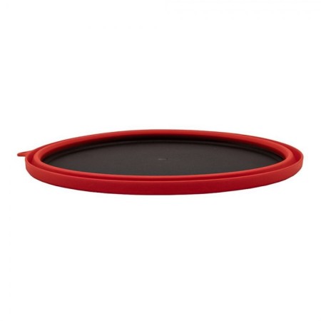 Silicone plate with a plastic bottom, 25.5 x 25.5 x 4, the color of the terracotta-2