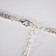 Set 2 objects: earrings, pendant "elegance" rhombus, white color in silver, 34 cm