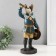 Polystone souvenir "English cartoon Buldog with telescope pipe" 17x11.5x31.5 cm