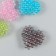 Busina for creativity plastic "Heart Puply" mix 3x3.1x0.8 cm