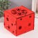 Casket-Cub "Snowflake" red 15.5x15x14 cm (set of 6 parts)