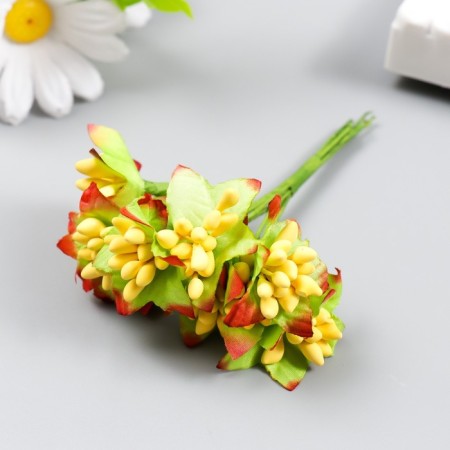 Flowers for decorating "Jasminovid oxen" 1 bouquet = 10 colors yellow 9.5 cm-1