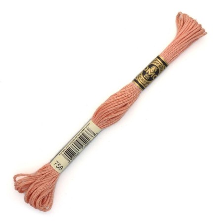 The threads of the DMC 117 (758), 12 pcs. packaged