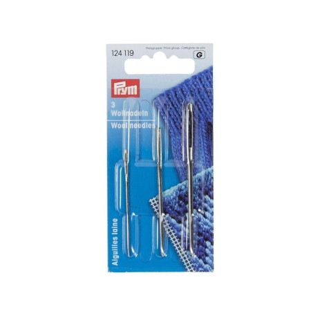 Needles for stitching parts of knitted products, 3 pcs.