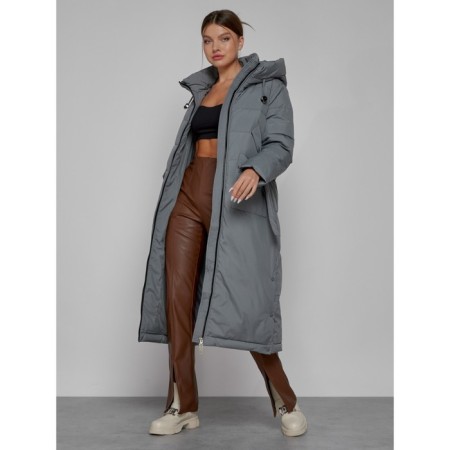 Coat insulated winter female, size 42, color gray-13