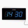 Electronic wall clock "Solomon", with an alarm clock, 47 x 3 x 23 cm, blue numbers