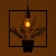 Lamp Bayerlux "Square" Black 1x40W E27 12x34x48 cm