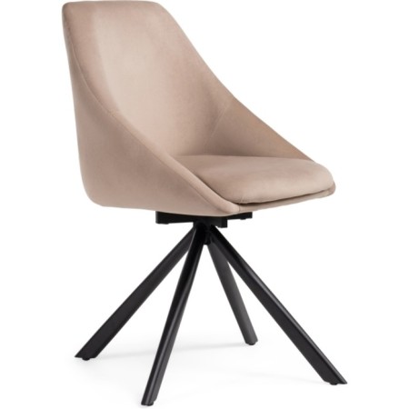 STILL WORK STELL WORK WORK, Metal/velor, Black/Beige 51x555x83 cm-5