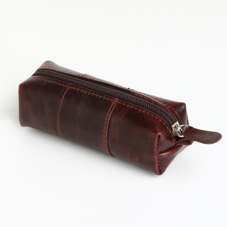 Pocket Key with lightning, textura, length 12.5 cm, ring, brown color