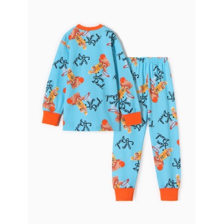 Pajama for the boy "Bear", blue color, height 104-5