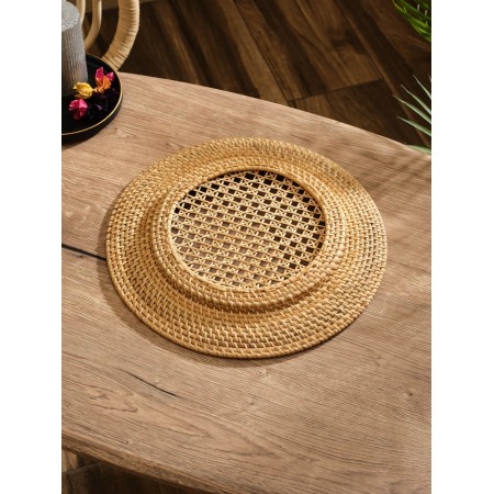 Player wicker rattan "net", 33x33x3 cm-1