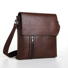Male bag, brown color