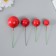 Decor for creativity "Red Balls" d = 2; 3; 3.5 and 4 cm set 20 pcs