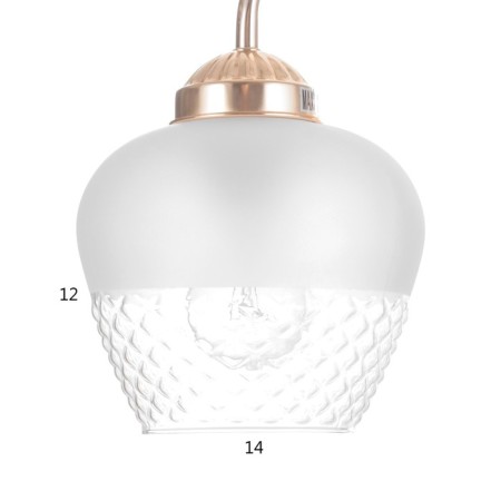 Bra "Abby" 1x60W E27 gold 23x12x18cm-4