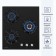 Hon surface Delvento V45N35S001, gas, 3 burners, black
