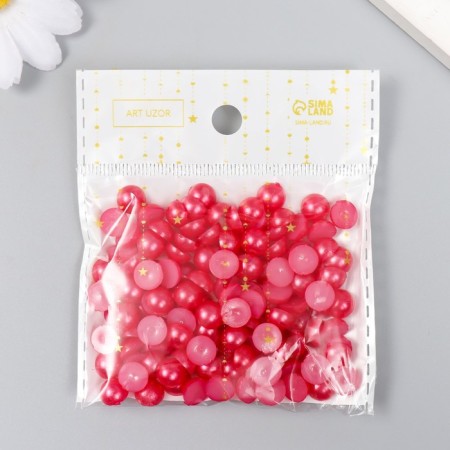 Set for creativity Half of the pearl color d = 0.8 cm 20 g, mix-4