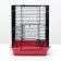 The cage for the rodents "Pigzon" No. 3-1, with the 2nd floors, without filling, 33x24x28 cm, ruby