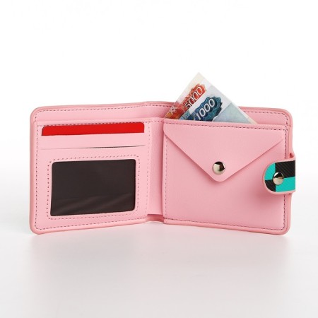 The wallet on the button, the color is green/black-4