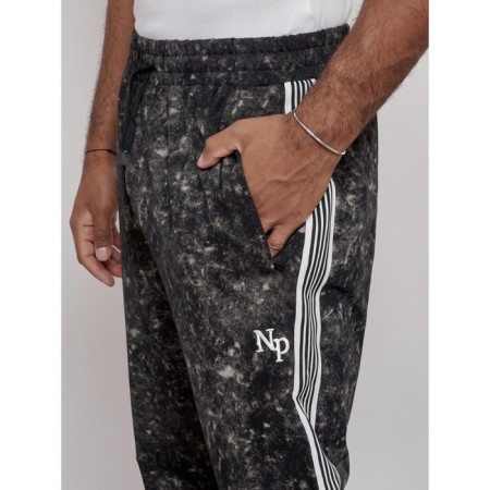 Joggers male, size 54, black color-10