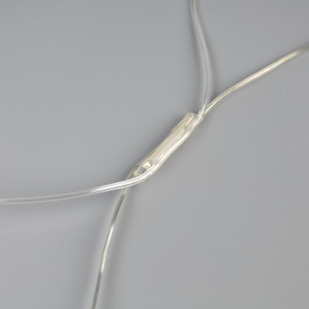 Garland "Network" 1.2 × 1.5 m, IP44, UMS, transparent thread, 36 LED, glow warm white, white flicker 24 V-4
