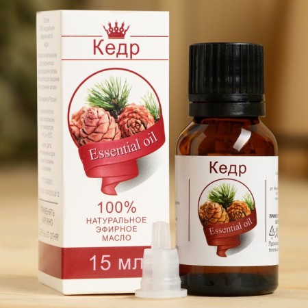Essential oil "Cedar", a dropper bottle, abstract, 15 ml