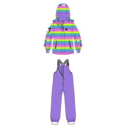 Winter set for the girl PlayTode: jacket and semi -combineson, height 122 cm-10