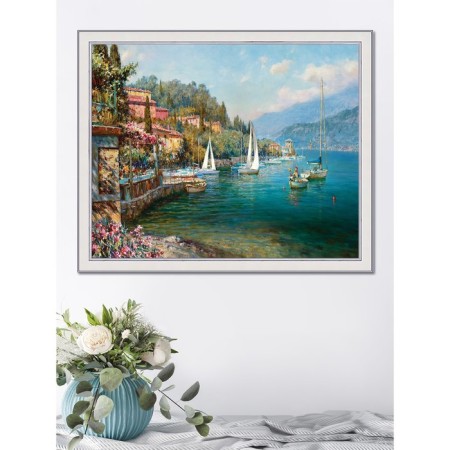Reproduction of the picture "Yachts on Blue Water", 40x50 cm, frame 45-a355-4