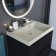 Sink uperwood Classic Quartz 60 cm, quartz, beige matte, linen