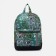 Baby backpack with zipper, external pocket, reflective strip, green color