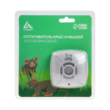 The repeller of rats and mice Luazon LRI-06, ultrasound, 20 m2, 220 V, white/gray mix-6
