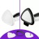 Steam mop KitFort KT-1043, 1500 W, 350 ml, cord 8 m, black and white