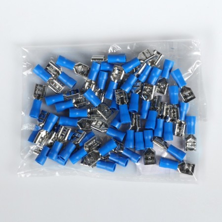 Flat connector with a cambric 8 mm, packing 50 pcs-2
