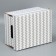 Gift folding white, packaging, “zigzags”, 32.2 x 25.2 x 16.4 cm