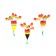 Winter Yaman Flower "Flower 5", Balsa, 4 g, color mix. 3 pcs.