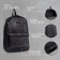 Backpack School Textile Nazamok, 42x14x28 cm, black color