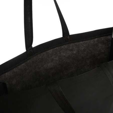Beach bag without fastening, black color-2