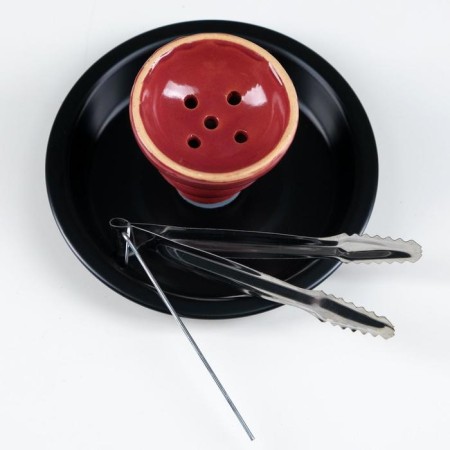 Hookah "Baglung", 48 cm, 1 pipe, black-3