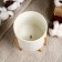 Kashpo "cylinder" white, on a gold stand, 15x8x8cm