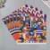 Scrapbooking paper "Color Geometry" density 180 grams set 5 pcs 30.5x32 cm