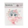 Thermonacle for decorating textile products Children's "Miau!", 14 x 14 cm