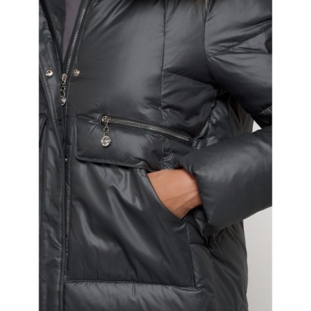 Winter jacket, size 46, dark gray color-11