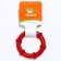 Ring of a relief of thermoplastic rubber, does not sink, 9.5 cm, red