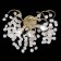 Sconces st. SL1650.301.03. Ravello. 3x5 watts, G9, 4000k, 45x45 cm, brass color