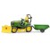 Game set of John Deere tractor with a trailer and figure