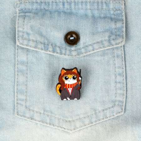 Wooden icon "I’m so meowgikal", 2.4 x 3 cm-1