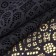 Lace elastic fabric, 240 mm × 2.7 ± 0.5 m, black color
