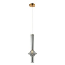 Suspension lamp GLASO 1XE14 40W, size 16x16x52.5-150 cm, bronze color