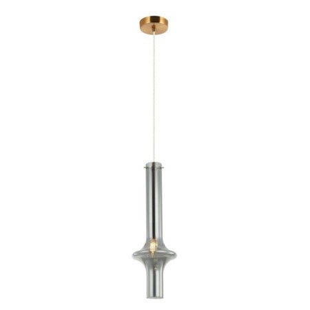 Suspension lamp GLASO 1XE14 40W, size 16x16x52.5-150 cm, bronze color