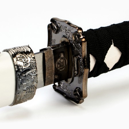 Souvenir weapon "Katana Ozam", 78cm, blade 39 cm, white scabbard-3